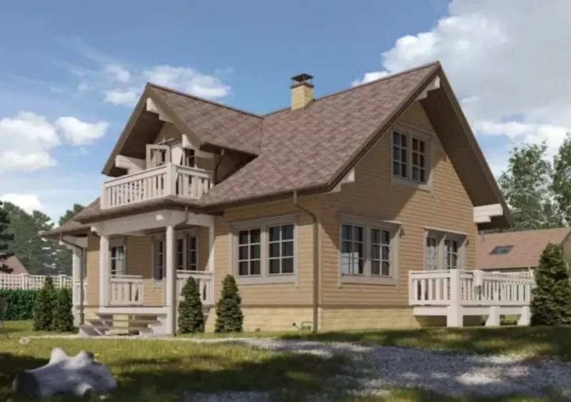 Сайдинг под дерево "DÖCKE" Lux Лиственница D4.7T Блок-Хаус, 3600х243х1.2 мм, уп. 20 шт. (Сибирский)