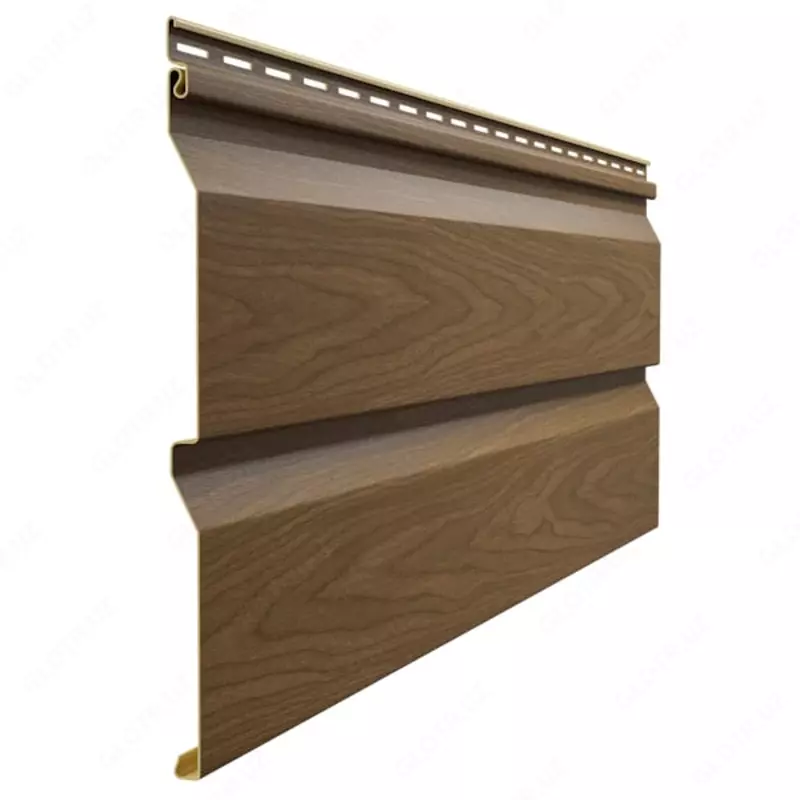 Сайдинг под дерево "DÖCKE" Lux Ванкувер D5D Корабельный брус, 3000х253х1.2 мм, уп. 20 шт. (Миндаль)