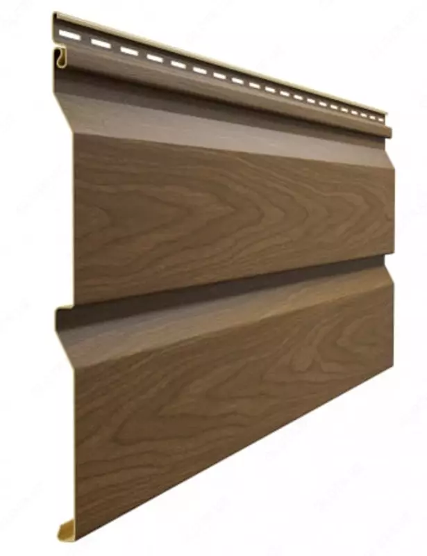 Сайдинг под дерево "DÖCKE" Lux Ванкувер D5D Корабельный брус, 3000х253х1.2 мм, уп. 20 шт. (Миндаль)