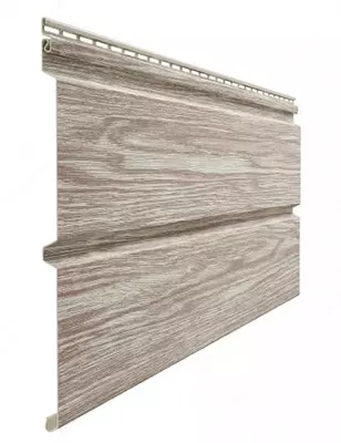 Сайдинг под дерево "DÖCKE" Lux Монреаль Брус D6S, 3600х300х1.2 мм, уп. 16 шт. (Орех)