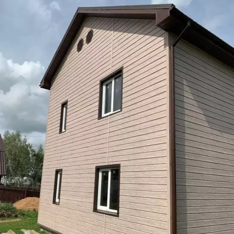 Сайдинг под дерево "DÖCKE" Lux Монреаль Брус D6S, 3600х300х1.2 мм, уп. 16 шт. (Орех)