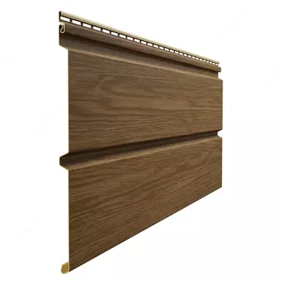 Сайдинг под дерево "DÖCKE" Lux Монреаль Брус D6S, 3600х300х1.2 мм, уп. 16 шт. (Миндаль)