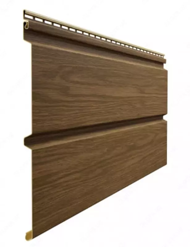 Сайдинг под дерево "DÖCKE" Lux Монреаль Брус D6S, 3600х300х1.2 мм, уп. 16 шт. (Миндаль)