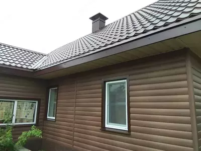 Сайдинг под дерево "DÖCKE" Lux Монреаль Блок-Хаус D4.7T, 3600х243х1.2 мм, уп. 20 шт. (Кедр)