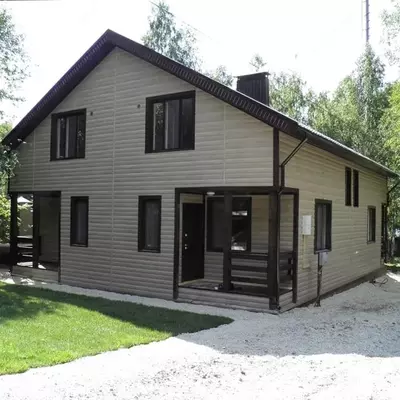 Сайдинг под дерево "DÖCKE" Lux Монреаль Блок-Хаус D4.7T, 3600х243х1.2 мм, уп. 20 шт. (Орех)