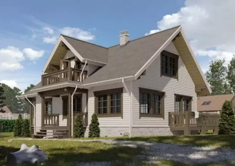 Сайдинг под дерево "DÖCKE" Lux Монреаль Блок-Хаус D4.7T, 3600х243х1.2 мм, уп. 20 шт. (Канадская береза)