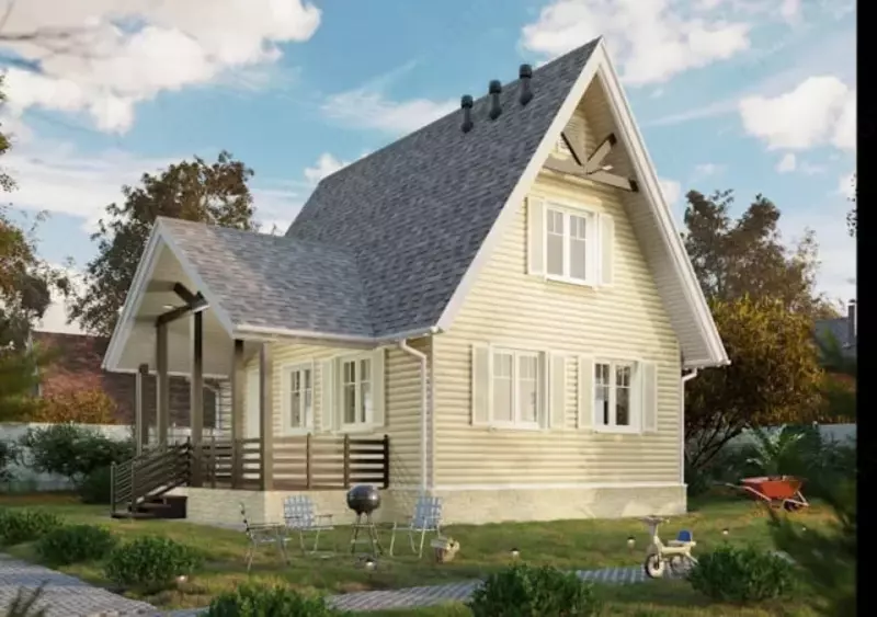 Сайдинг под дерево "DÖCKE" Lux Монреаль Блок-Хаус D4.7T, 3600х243х1.2 мм, уп. 20 шт. (Зрелый каштан)