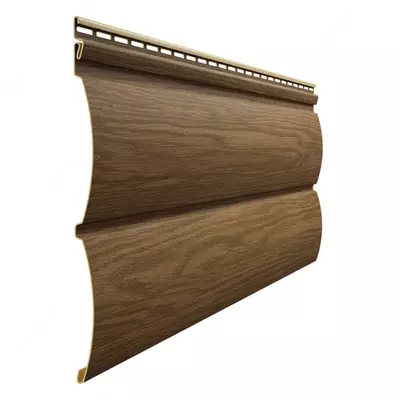 Сайдинг под дерево "DÖCKE" Lux Монреаль Блок-Хаус D4.7T, 3600х243х1.2 мм, уп. 20 шт. (Миндаль)