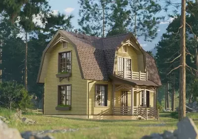 Сайдинг под дерево "DÖCKE" Lux Монреаль Блок-Хаус D4.7T, 3600х243х1.2 мм, уп. 20 шт. (Миндаль)