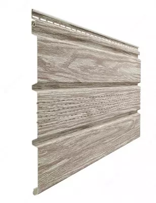 Кровельная панель под дерево (с центральной перфорацией) "DÖCKE" Lux Софиты Т4 , 3000х305х1.2 мм, уп. 16 шт. (Орех)