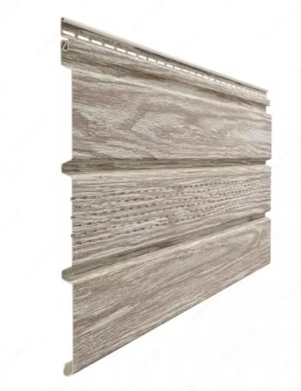 Кровельная панель под дерево (с центральной перфорацией) "DÖCKE" Lux Софиты Т4 , 3000х305х1.2 мм, уп. 16 шт. (Орех)