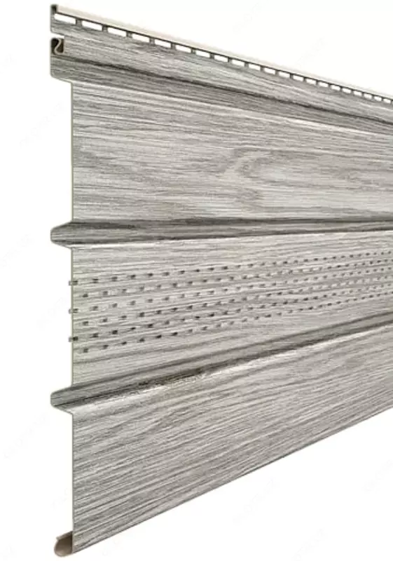 Кровельная панель под дерево (с центральной перфорацией) "DÖCKE" Lux Софиты Т4 , 3000х305х1.2 мм, уп. 16 шт. ( Канадская береза)