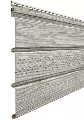 Кровельная панель под дерево (с центральной перфорацией) "DÖCKE" Lux Софиты Т4 , 3000х305х1.2 мм, уп. 16 шт. ( Канадская береза)