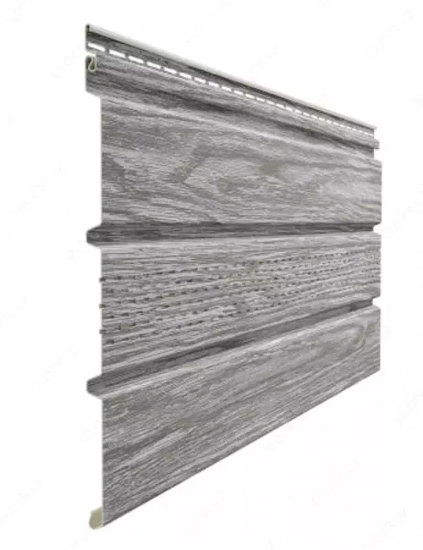 Кровельная панель под дерево (с центральной перфорацией) "DÖCKE" Lux Софиты Т4 , 3000х305х1.2 мм, уп. 16 шт. ( Канадская береза)