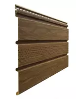 Yog'och effektli tom yopish paneli (markaziy teshilish bilan) "DÖCKE" Lux Soffits T4