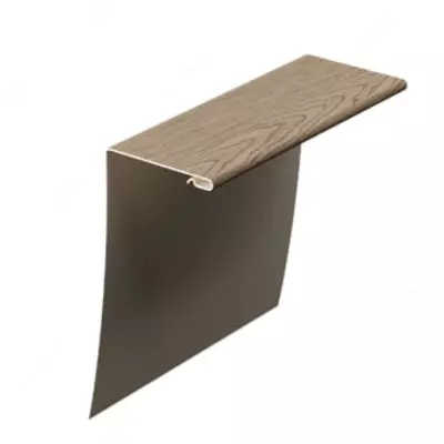 Универсальный околооконный профиль "DÖCKE" 89/254 мм, дл. 3000 мм, уп. 12 шт. (Сибирский)