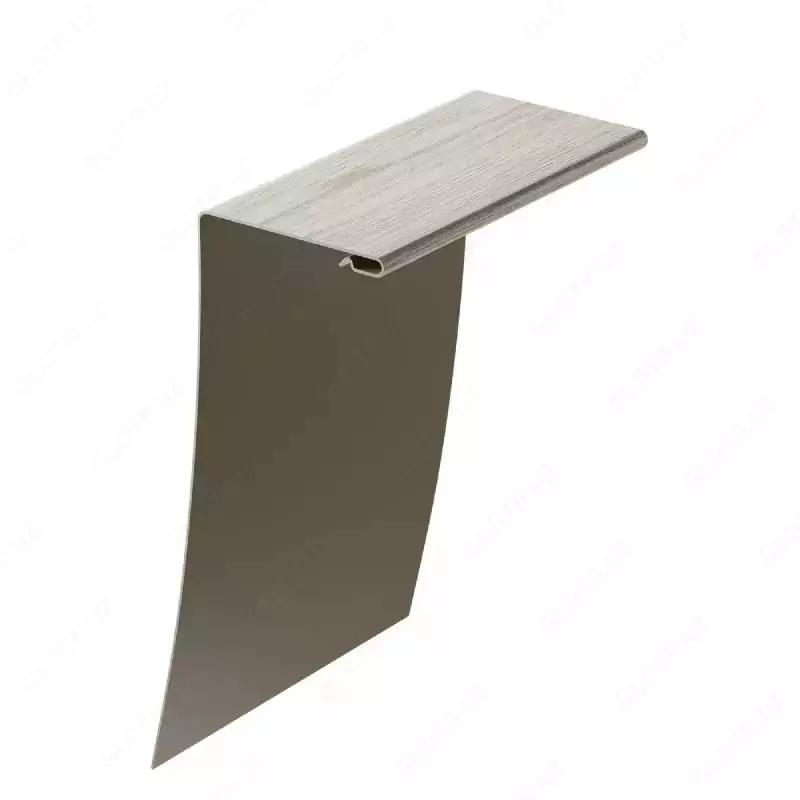 Универсальный околооконный профиль "DÖCKE" 89/254 мм, дл. 3000 мм, уп. 12 шт. (Орех)