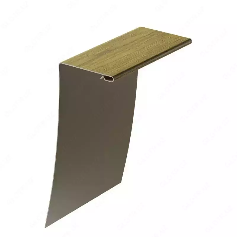 Универсальный околооконный профиль "DÖCKE" 89/254 мм, дл. 3000 мм, уп. 12 шт. (Миндаль)