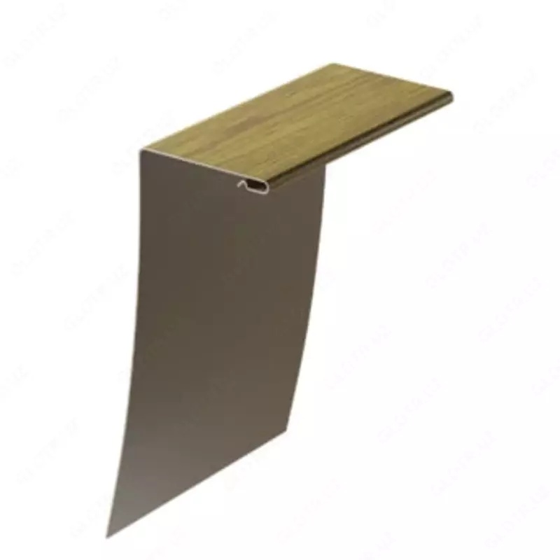 Универсальный околооконный профиль "DÖCKE" 89/254 мм, дл. 3000 мм, уп. 12 шт. (Миндаль)