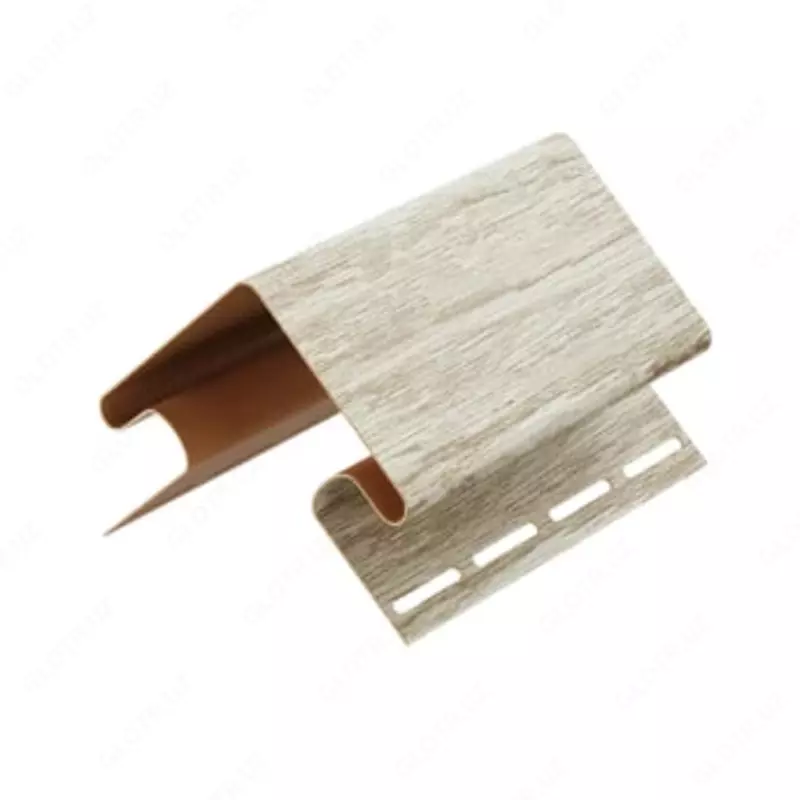 Угол (внешний) для фасадных панелей "DÖCKE" 75/15 мм, дл. 3000 мм, уп. 12 шт. (Орех)