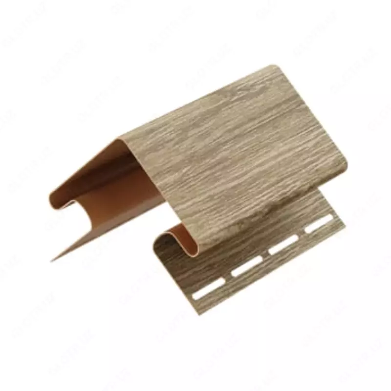 Fasad panellari uchun burchak (tashqi) "DÖCKE" 75/15 mm, uzunligi. 3000 mm, o'ram. 12 dona. (Sidr)