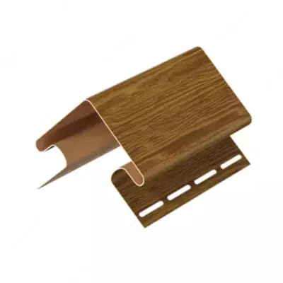 Угол (внешний) для фасадных панелей "DÖCKE" 75/15 мм, дл. 3000 мм, уп. 12 шт. (Миндаль)