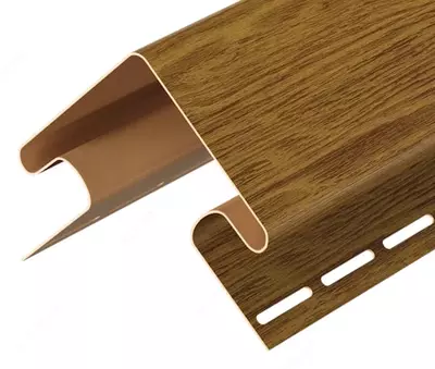 Угол (внешний) для фасадных панелей "DÖCKE" 75/15 мм, дл. 3000 мм, уп. 12 шт. (Миндаль)