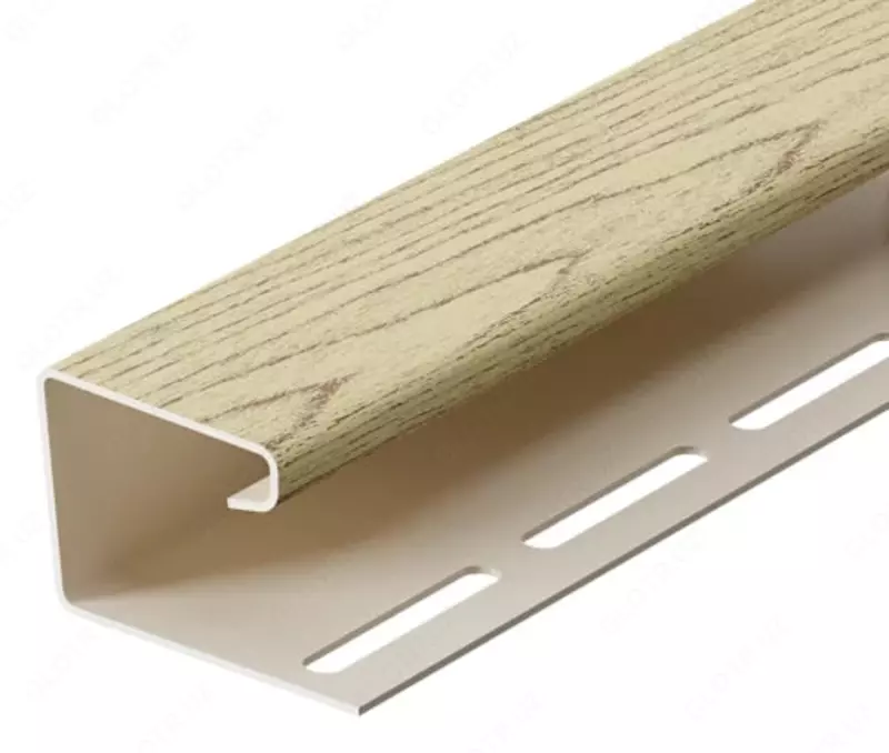 Профиль J16 для сайдинга и софитов "DÖCKE" дл. 3000 мм, уп. 30 шт. (Камчатский)