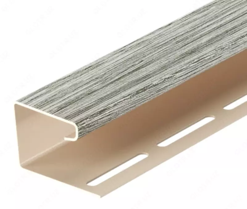 Профиль J16 для сайдинга и софитов "DÖCKE" Lux дл. 3000 мм, уп. 30 шт. (Канадская береза)