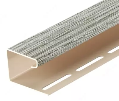 Профиль J16 для сайдинга и софитов "DÖCKE" Lux дл. 3000 мм, уп. 30 шт. (Канадская береза)