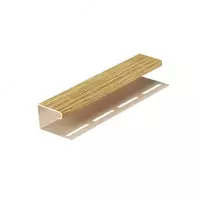 Siding va tagliklar uchun profil J16 "DÖCKE" Lux uzunligi 3000 mm