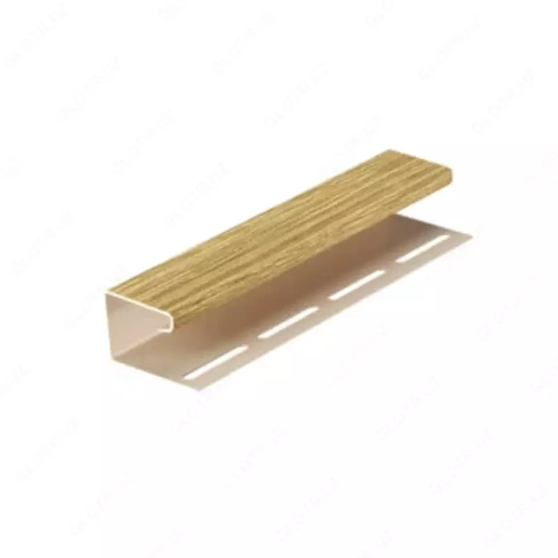 Профиль J16 для сайдинга и софитов "DÖCKE" Lux дл. 3000 мм, уп. 30 шт. (Зрелый каштан)