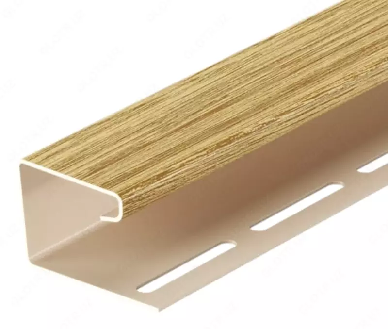 Профиль J16 для сайдинга и софитов "DÖCKE" Lux дл. 3000 мм, уп. 30 шт. (Зрелый каштан)