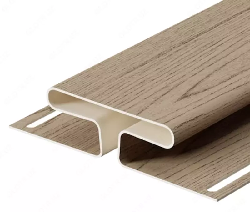 Профиль - Н13 мм для сайдинга "DÖCKE" Lux дл. 3000 мм, уп. 18 шт. (Сибирский)