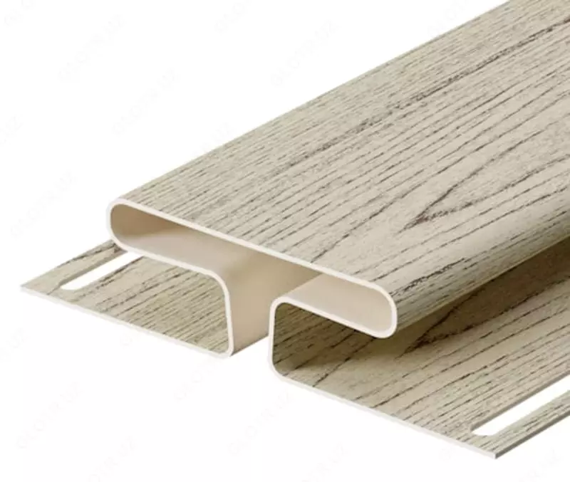 Профиль - Н13 мм для сайдинга "DÖCKE" Lux дл. 3000 мм, уп. 18 шт. (Амурский)