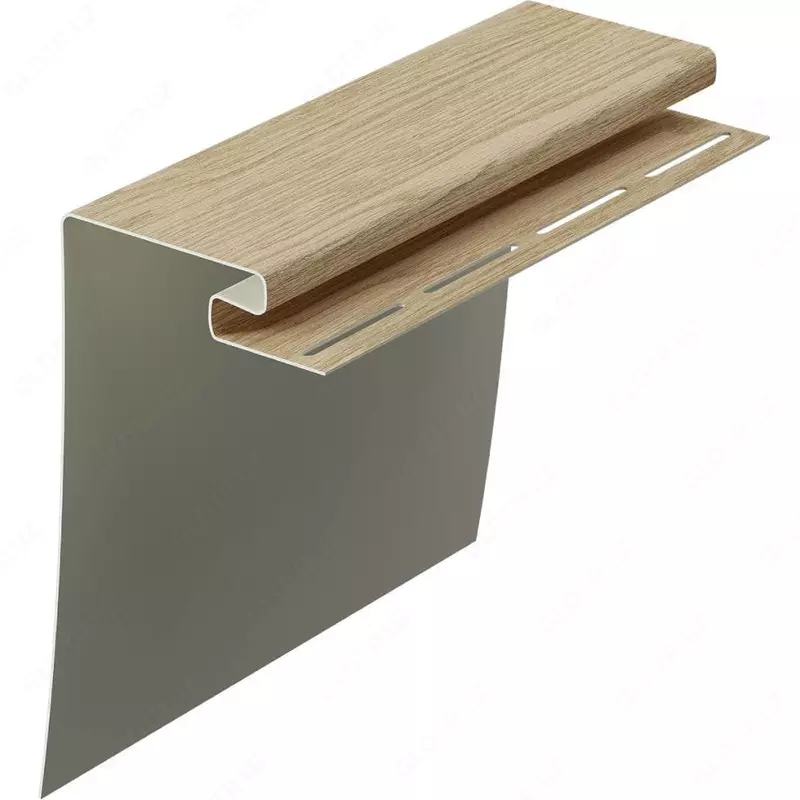 Deraza profili "Docke" Lux, 3000 mm, o'ram. 12 dona. (Pishgan kashtan)