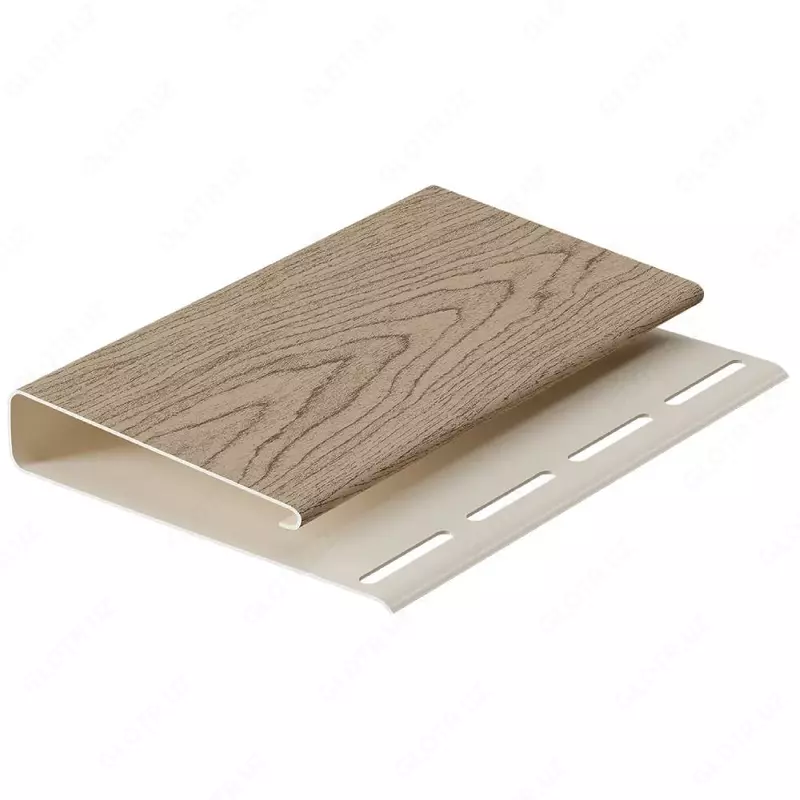 Наличник для сайдинга под дерево "DÖCKE" Lux, 75 мм, дл. 3000 мм, уп. 18 шт. (Сибирский)