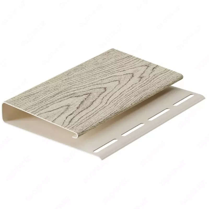 Yog'ochga o'xshash qoplamali "DÖCKE" Lux uchun korpus, 75 mm, uzunligi. 3000 mm, o'ram. 18 dona. (Amur)