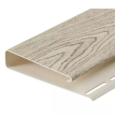 Yog'ochga o'xshash qoplamali "DÖCKE" Lux uchun korpus, 75 mm, uzunligi. 3000 mm, o'ram. 18 dona. (Amur)