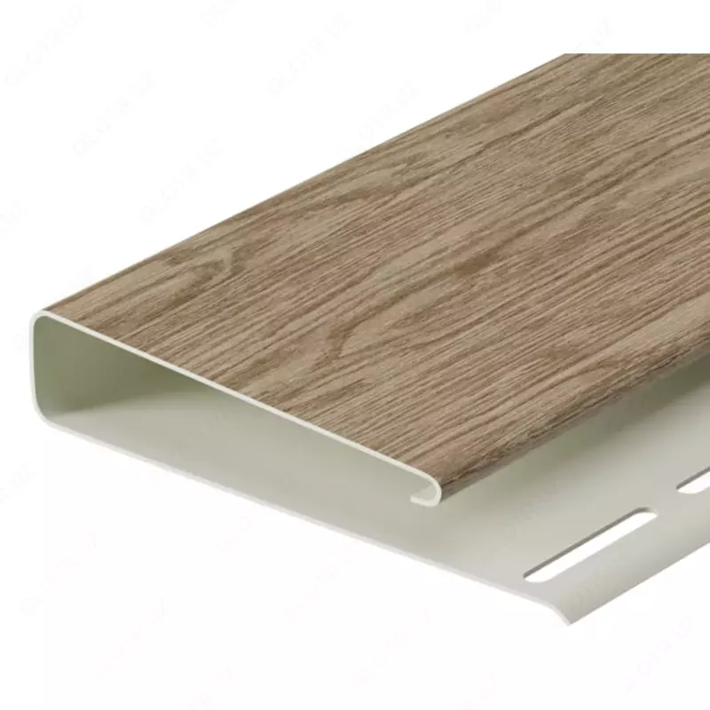 Наличник для сайдинга под дерево "DÖCKE" Lux, 75 мм, дл. 3000 мм, уп. 18 шт. (Кедр)