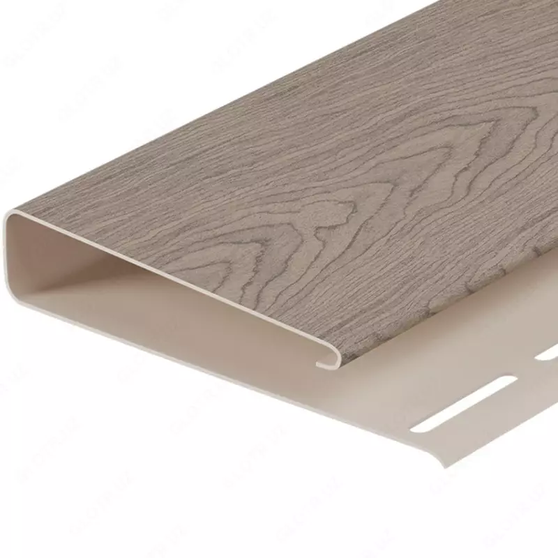 Наличник для сайдинга под дерево "DÖCKE" Lux, 75 мм, дл. 3000 мм, уп. 18 шт. (Уссурийский)