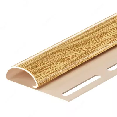 Финишный профиль для сайдинга под дерево "DÖCKE" Lux, дл. 3000 мм, уп. 36 шт. (Зрелый каштан)