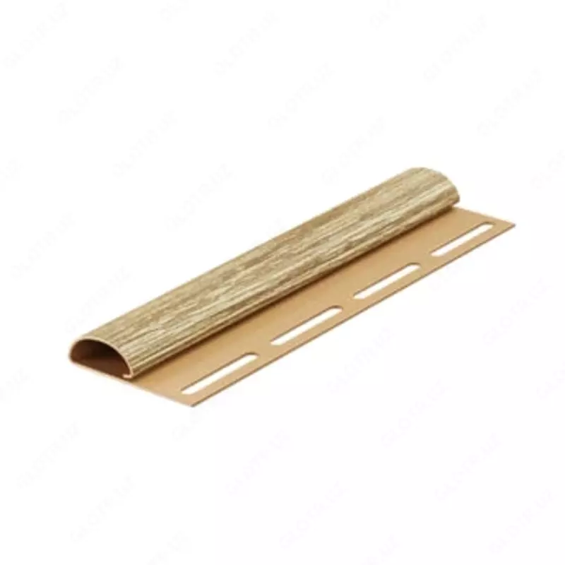 Финишный профиль для сайдинга под дерево "DÖCKE" Lux, дл. 3000 мм, уп. 36 шт. (Рябина)