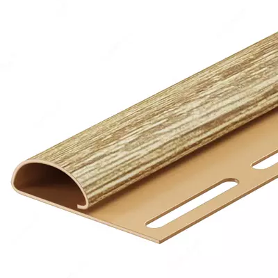 Финишный профиль для сайдинга под дерево "DÖCKE" Lux, дл. 3000 мм, уп. 36 шт. (Рябина)