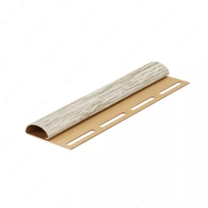 Финишный профиль для сайдинга под дерево "DÖCKE" Lux, дл. 3000 мм, уп. 36 шт. (Орех)