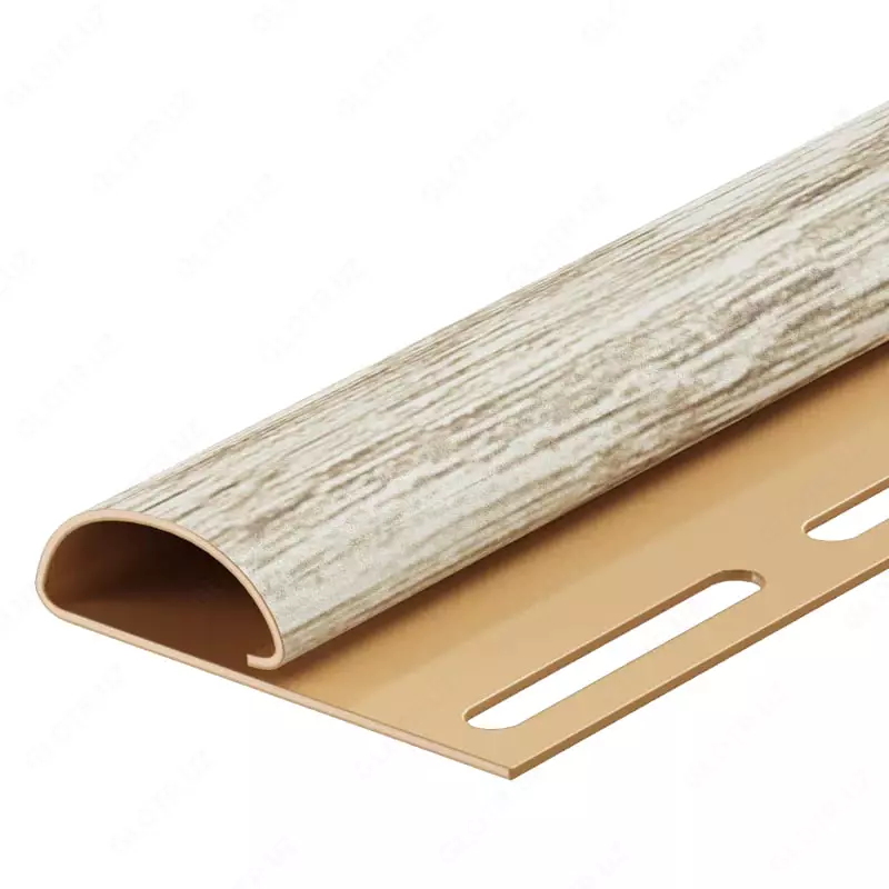 Финишный профиль для сайдинга под дерево "DÖCKE" Lux, дл. 3000 мм, уп. 36 шт. (Орех)