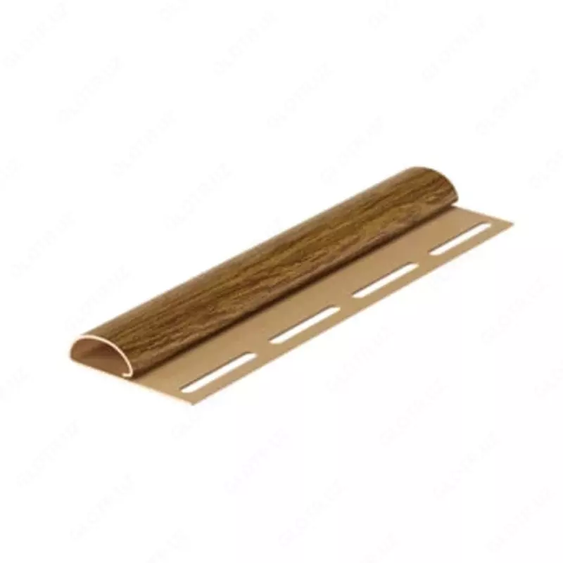 Финишный профиль для сайдинга под дерево "DÖCKE" Lux, дл. 3000 мм, уп. 36 шт. (Миндаль)