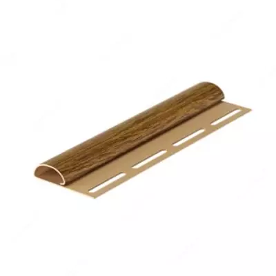 Финишный профиль для сайдинга под дерево "DÖCKE" Lux, дл. 3000 мм, уп. 36 шт. (Миндаль)