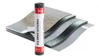 Подкладочный ковер (самоклеящийся) "DÖCKE" Premium Sand Fix, битумная смесь СБС, S=15 кв.м