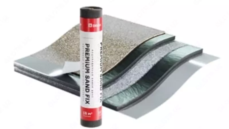 Подкладочный ковер (самоклеящийся) "DÖCKE" Premium Sand Fix, битумная смесь СБС, S=15 кв.м